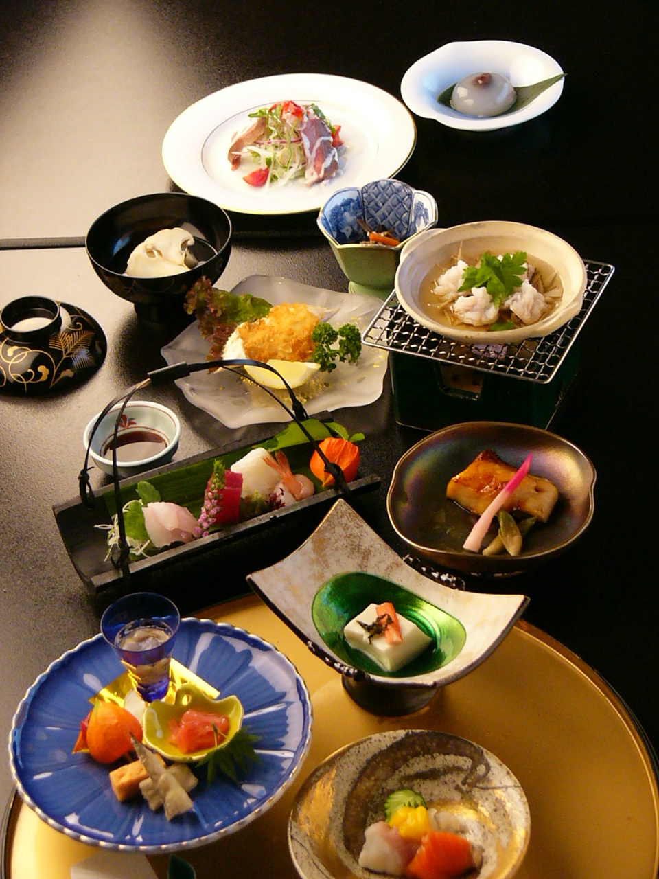 お宿だいろく 夕食一例
